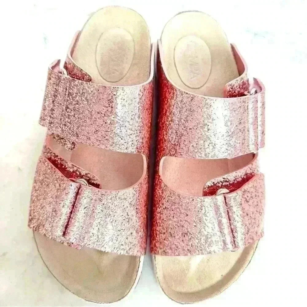 Giamba Paris pink glitter sandals,  size 41 EU